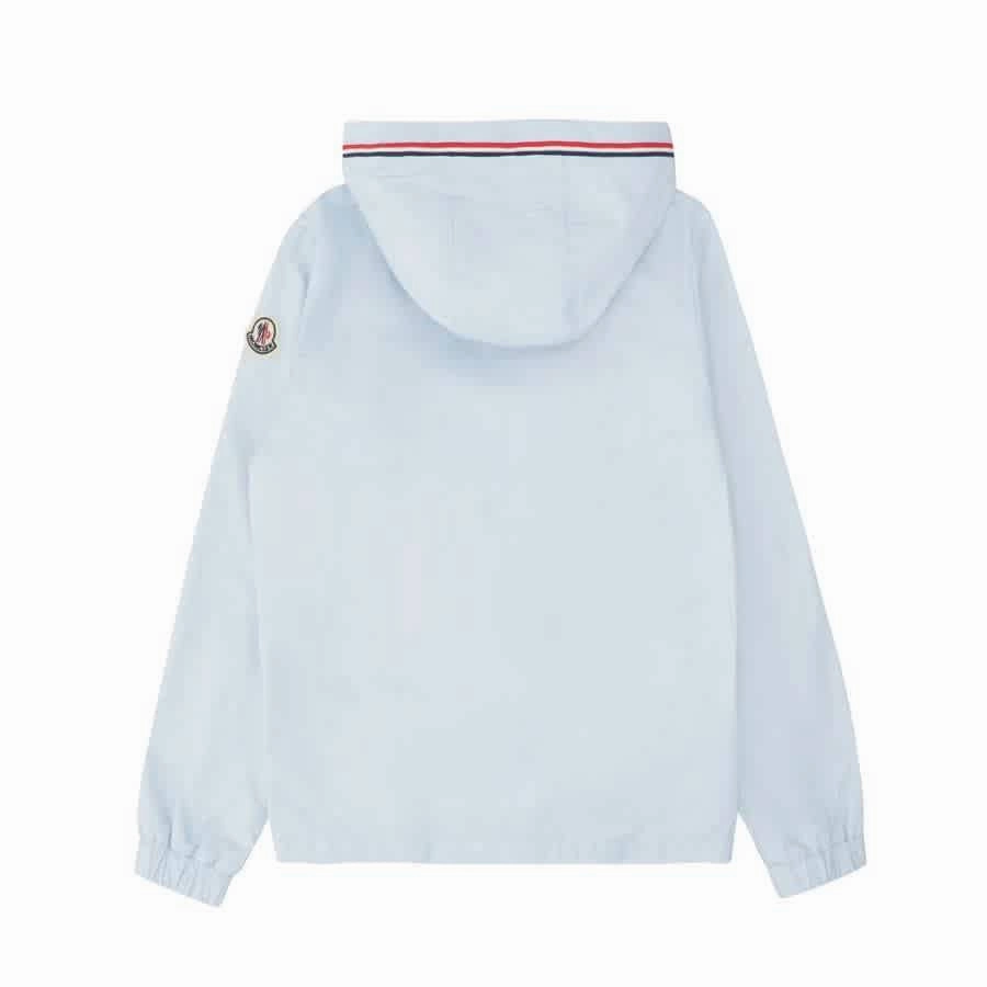 Moncler Boys Logo Patch Hooded Jacket Boys Waterproof Parka