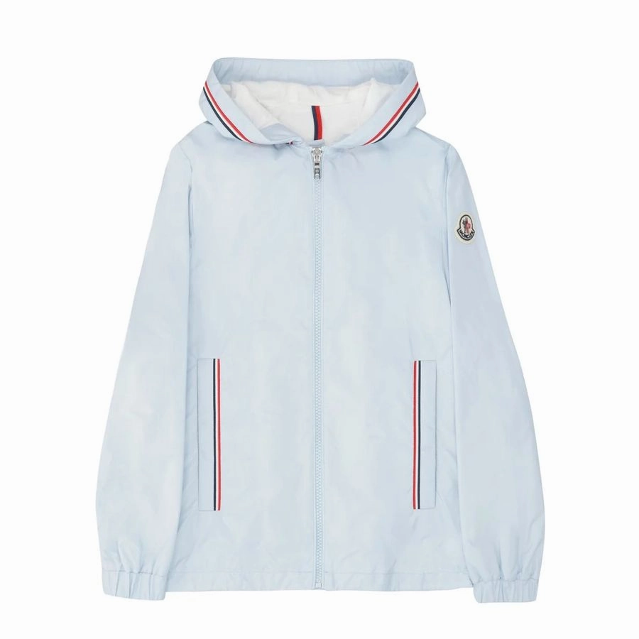 Moncler Boys Logo Patch Hooded Jacket winter jackets for boys, lightweight puffer boys