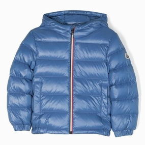 Moncler Boys Logo-Patch Hooded Jacket, Size 4Y winter jackets for boys, lightweight puffer boys