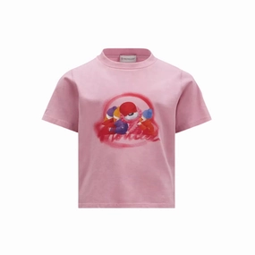 Moncler Girls Bear Graphic Logo Patch T-Shirt ruffle tops girls, long sleeve tees girls