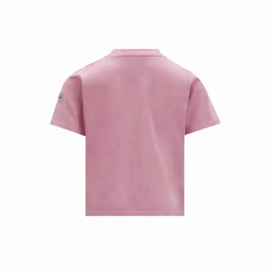 Moncler Girls Bear Graphic Logo Patch T-Shirt Girls Tunic Top
