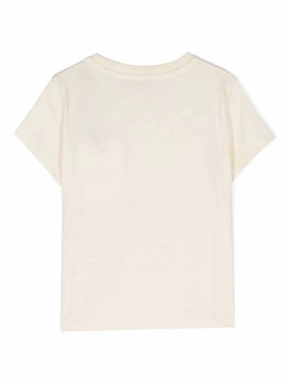 Moncler Girls Embroidered Logo Cotton Jersey T-Shirt Girls Tunic Top