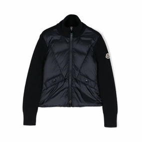 Moncler Girls Feather-Down High-Neck Padded Jacket, Size 4Y ruffle tops girls, long sleeve tees girls