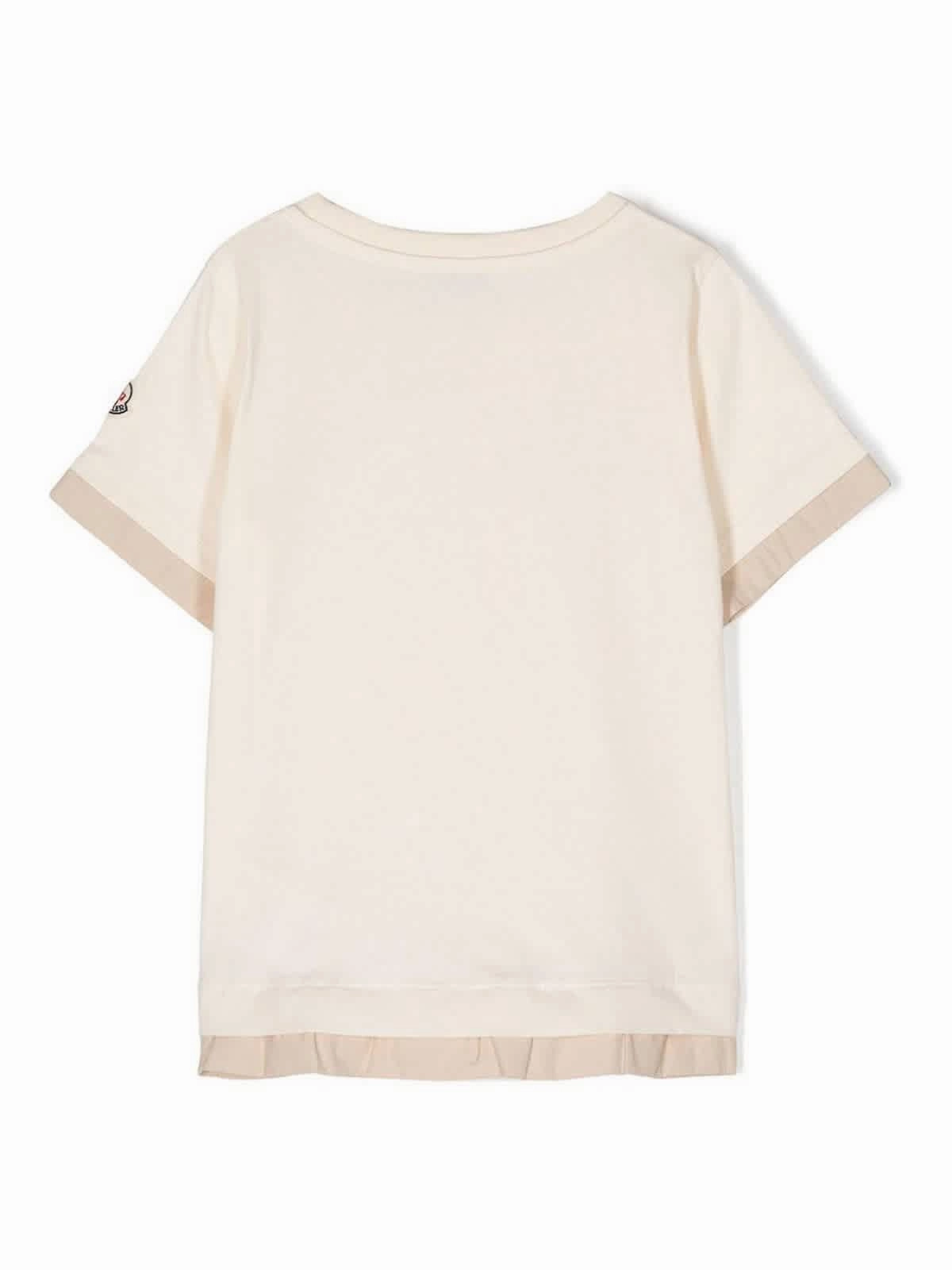 Moncler Girls Layered Cotton T-Shirt Girls Tunic Top