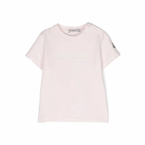 Moncler Girls Logo-Embroidered Jersey T-Shirt ruffle tops girls, long sleeve tees girls