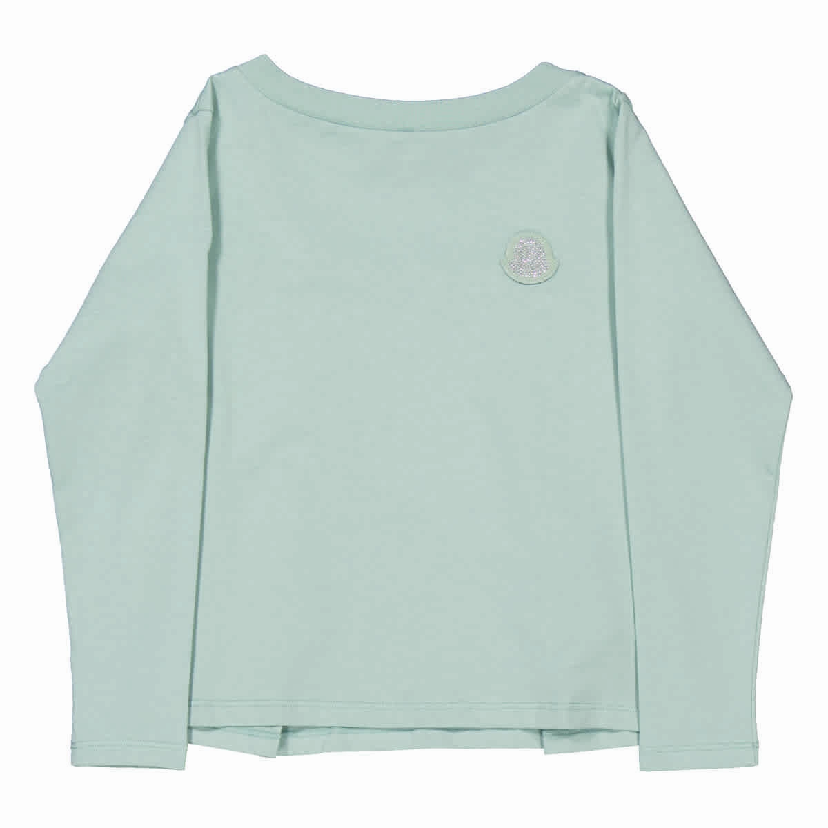 Moncler Kids Logo Patch Long Sleeve T-Shirt ruffle tops girls, long sleeve tees girls