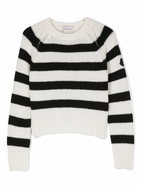 Moncler Virgin-Wool Jumper ruffle tops girls, long sleeve tees girls