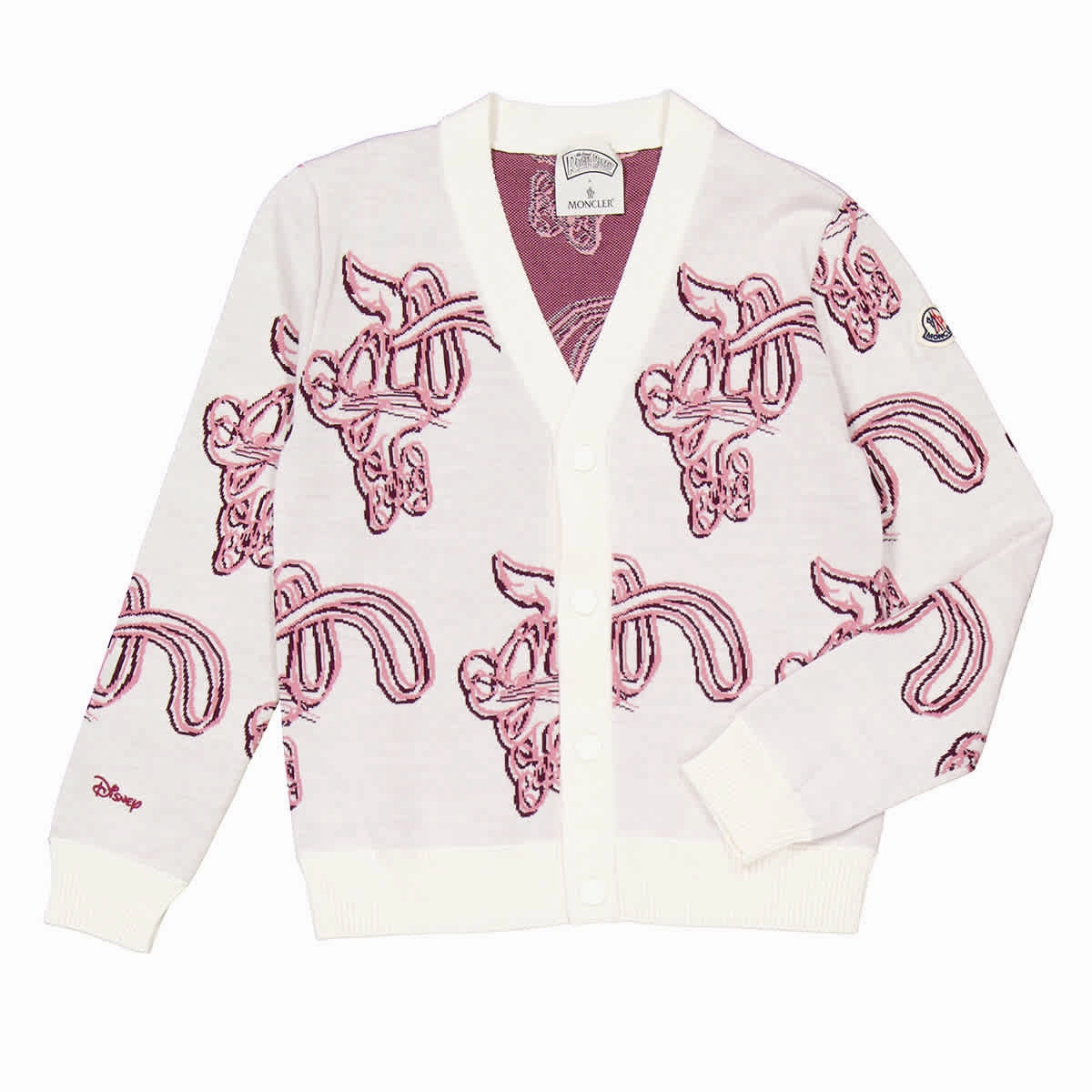 Moncler X Disney Kids Roger Rabbit Cotton Cardigan ruffle tops girls, long sleeve tees girls