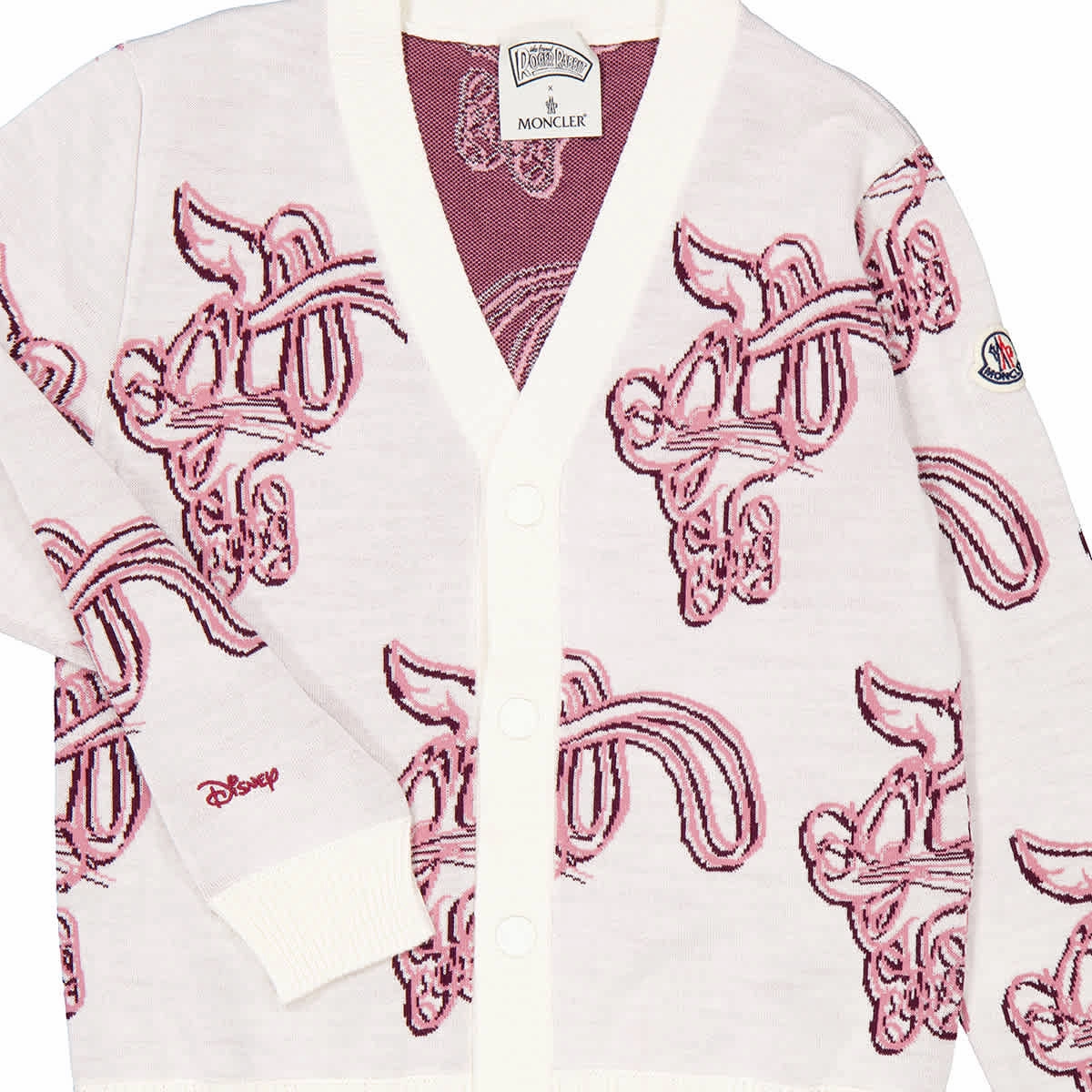 Moncler X Disney Kids Roger Rabbit Cotton Cardigan Girls Tunic Top