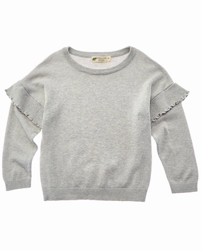 Monica   Andy Knit Ruffle Sweater ruffle tops girls, long sleeve tees girls