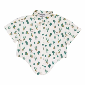 Moschino Girls Graphic-Print Short Sleeve Shirt ruffle tops girls, long sleeve tees girls