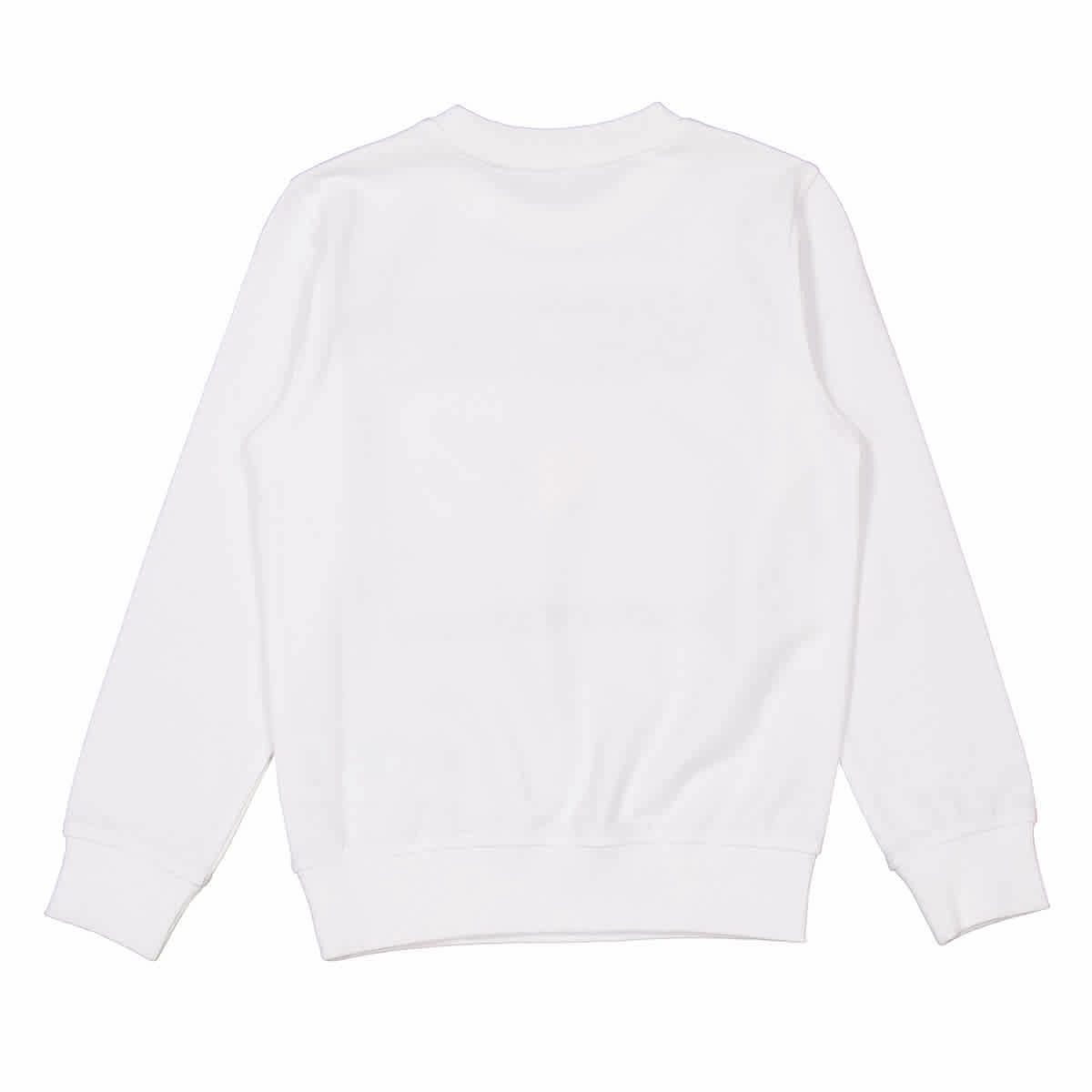 Moschino Girls Logo Print Crew Neck Cotton Sweatshirt Girls Tunic Top