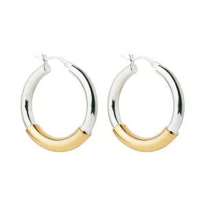 Najo Jewellery Najo - Amalfi Hoop Two-Tone Earrings