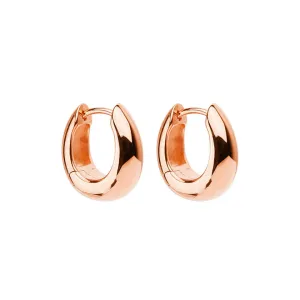 Najo Jewellery Najo - Arco Huggie Earrings Rose Gold