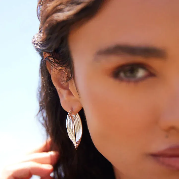 Najo Jewellery Najo - Awaken Oval Silver Earrings