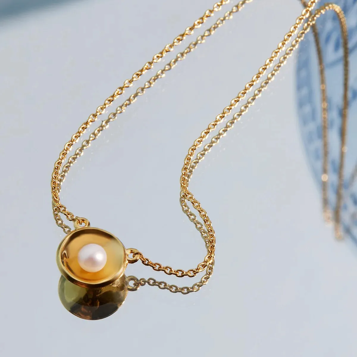 Najo Jewellery Najo - Capri Pearl Necklace Gold Plated