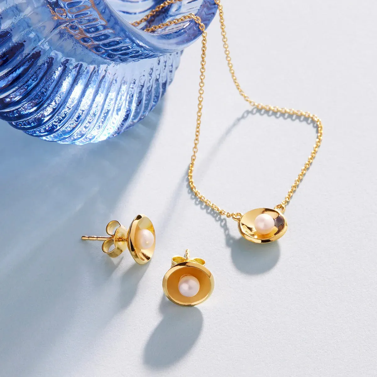 Najo Jewellery Najo - Capri Pearl Necklace Gold Plated