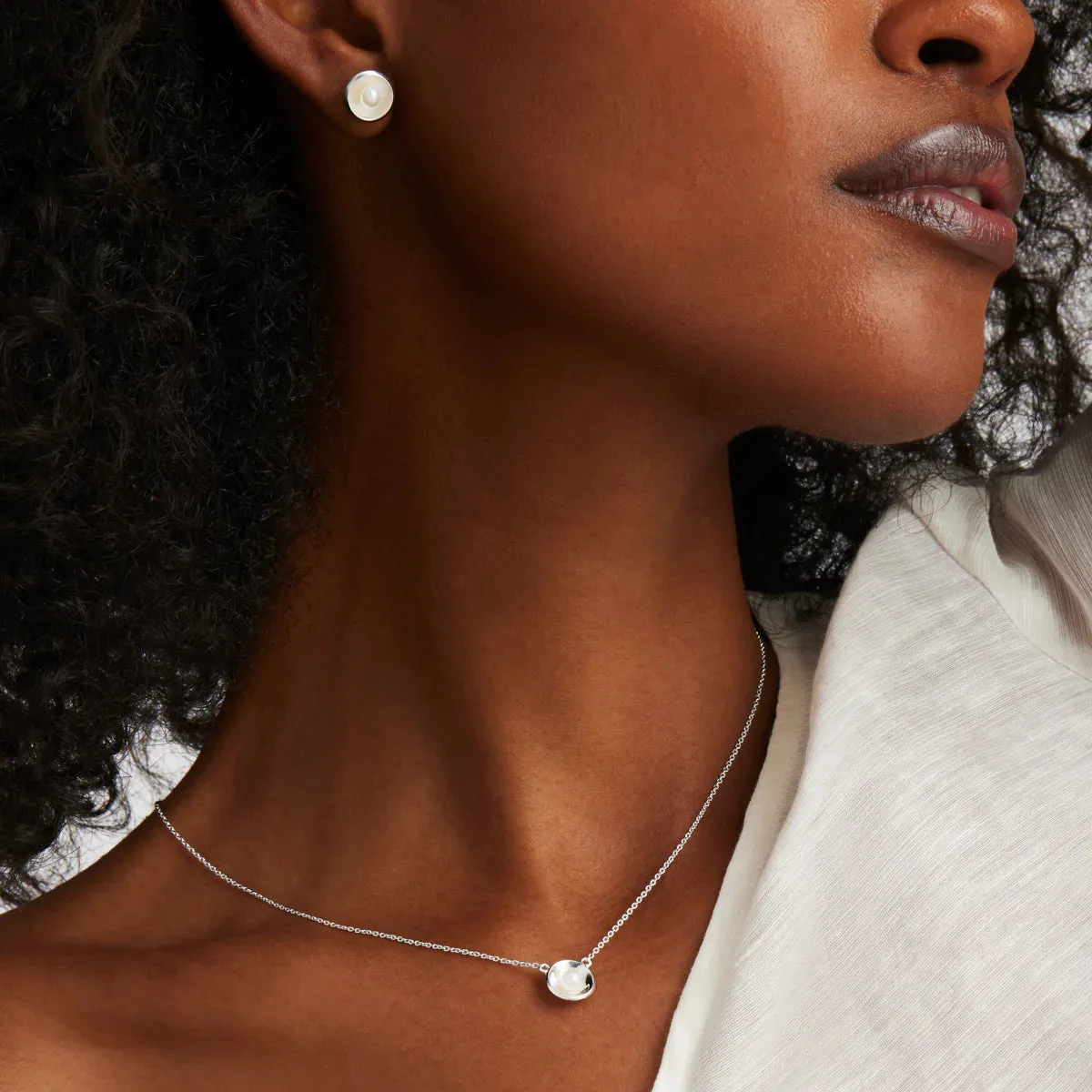 Najo Jewellery Najo - Capri Pearl Necklace Silver