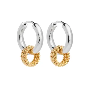 Najo Jewellery Najo - Chia Two-Tone Huggie Charm Hoop