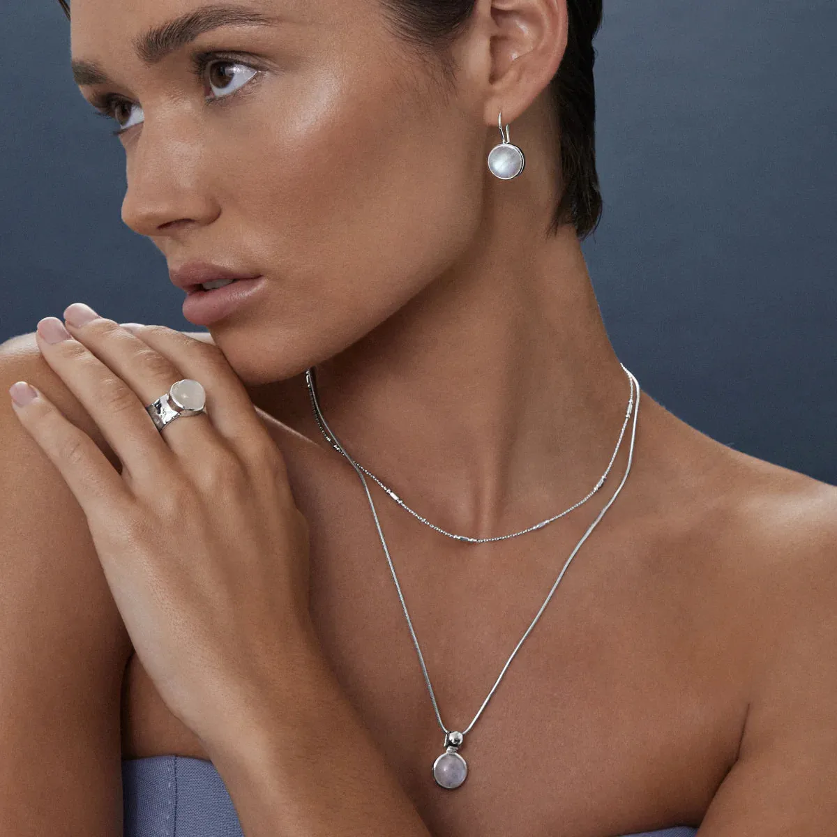 Najo Jewellery Najo - Chroma Moonstone Earrings