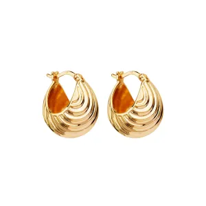 Najo Jewellery Najo - Cloud Catcher Hoop Earrings Gold Plated