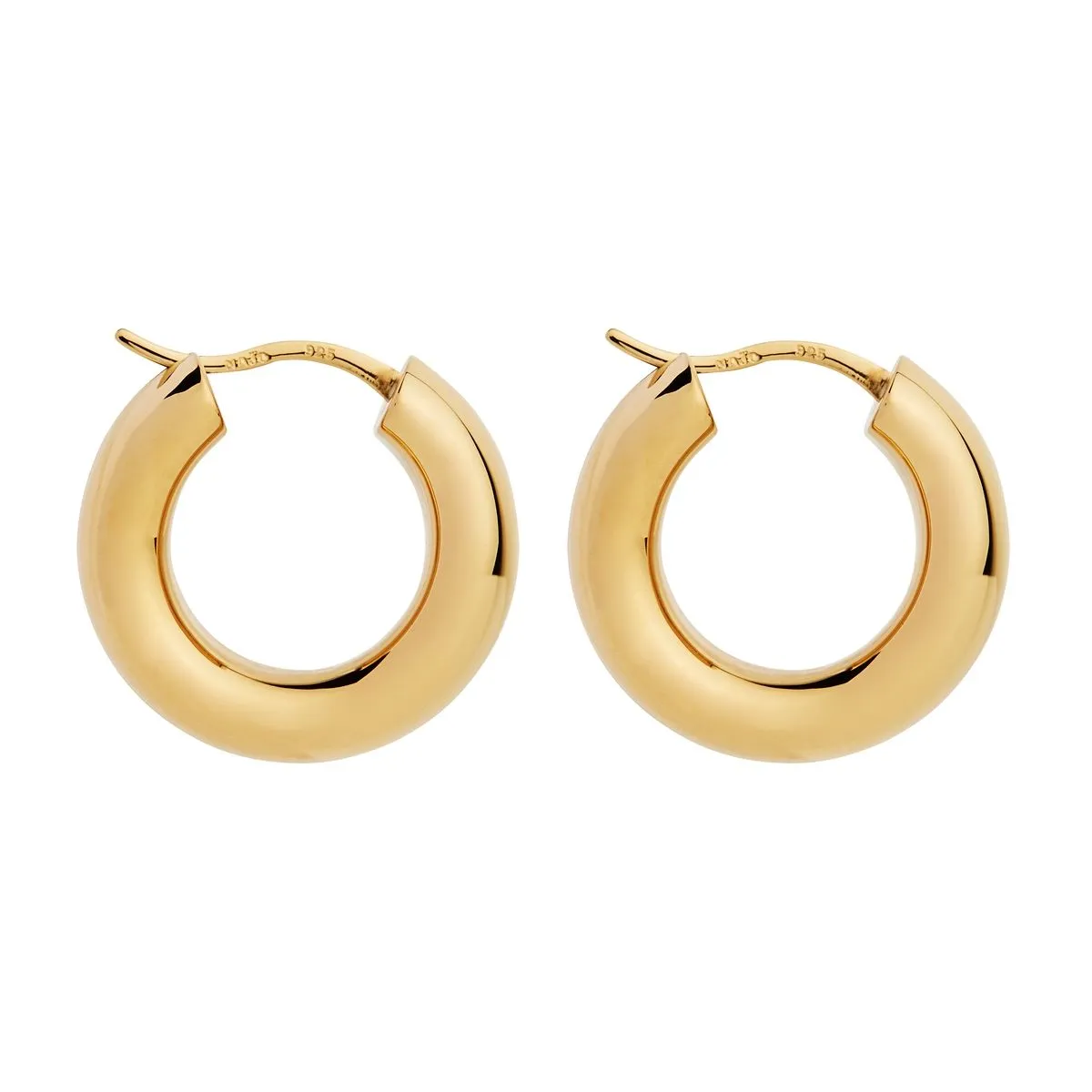 Najo Jewellery Najo - Cocoon Hoop Earring Yellow Gold
