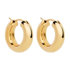 Najo Jewellery Najo - Cocoon Hoop Earring Yellow Gold