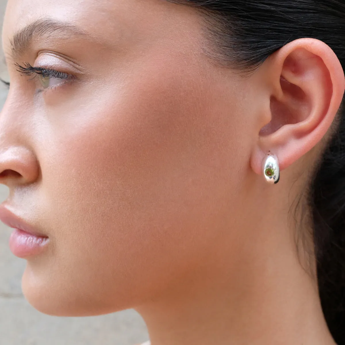 Najo Jewellery Najo - Cosmic Peridot Stud Earring