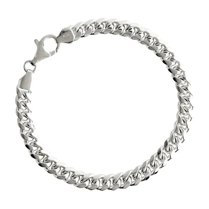Najo Jewellery Najo - Cuban Mens Silver Bracelet