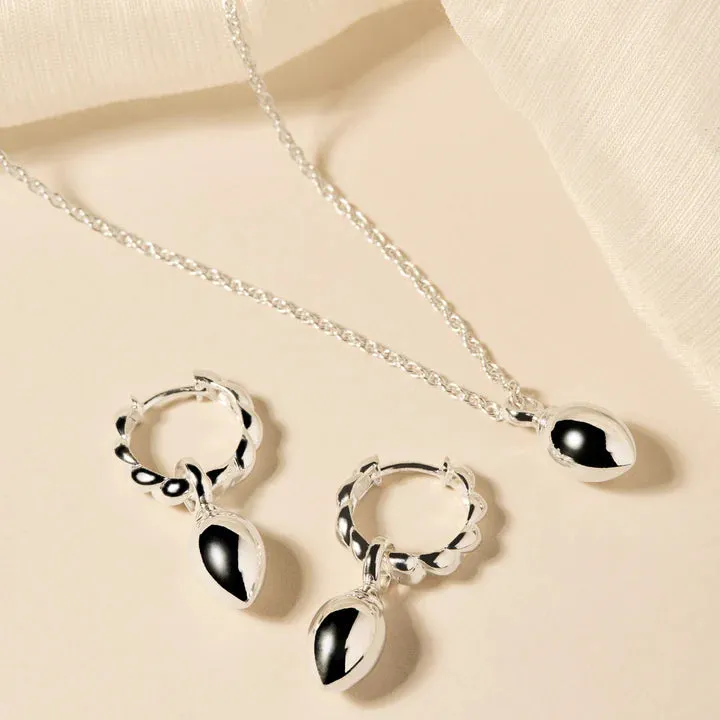 Najo Jewellery Najo - Dew Drop Silver Earrings
