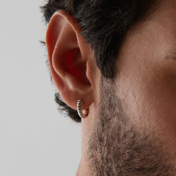 Najo Jewellery Najo - Dualis Mens Oxidised Earring