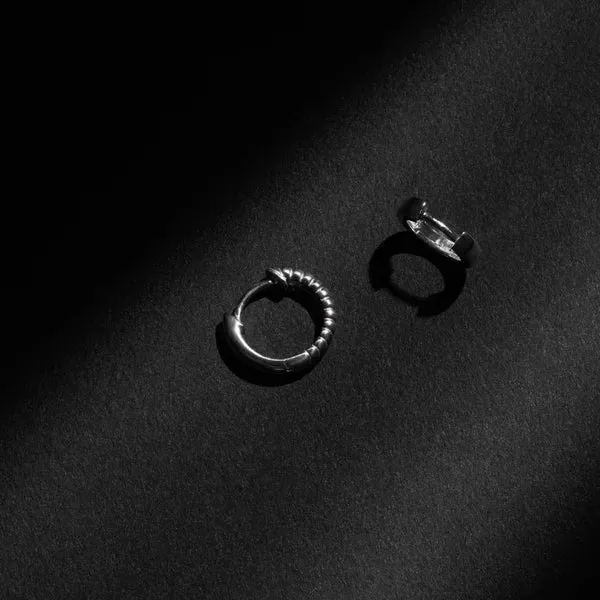 Najo Jewellery Najo - Dualis Mens Oxidised Earring