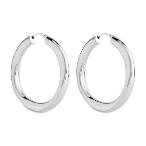 Najo Jewellery Najo - Dune Hoop Earring Silver