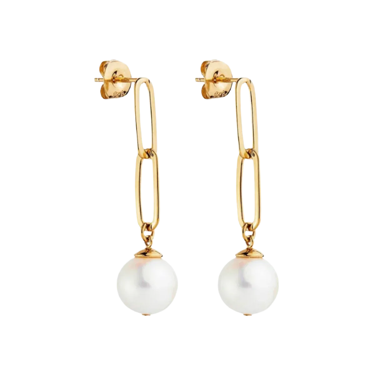 Najo Jewellery Najo - Eden Pearl Drop Gold Plated Earring