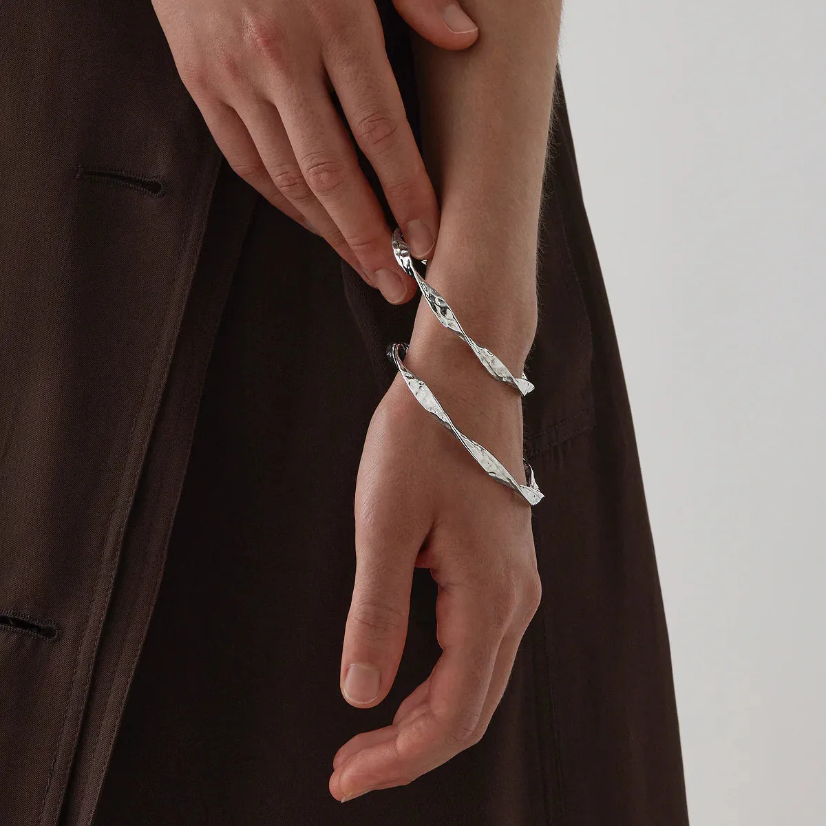 Najo Jewellery Najo - Enigma Bangle Silver