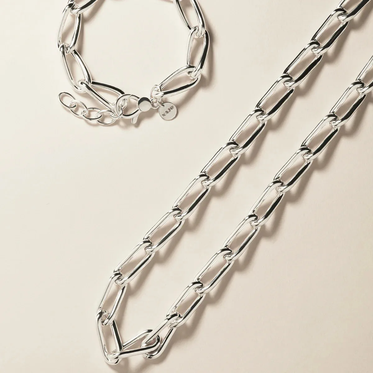 Najo Jewellery Najo - Eternita Silver Necklace 47cm
