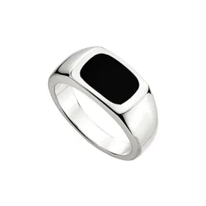 Najo Jewellery Najo - Expedition Men's Silver Black Onyx Ring