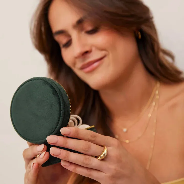 Najo Jewellery Najo - Heavenly Velvet Jewellery Box Green
