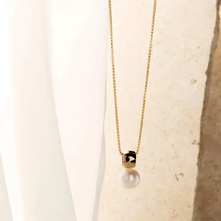 Najo Jewellery Najo - Idyll Pearl Necklace Yellow Gold