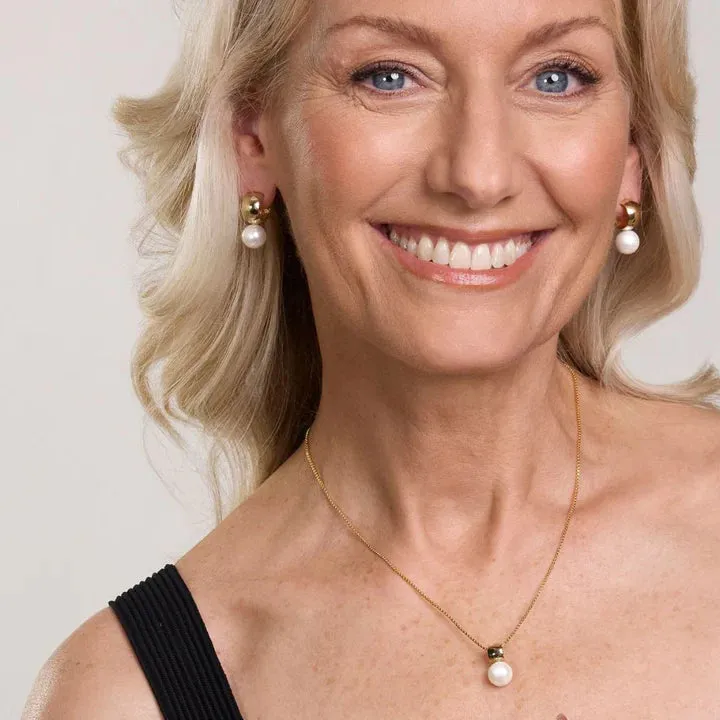 Najo Jewellery Najo - Idyll Pearl Necklace Yellow Gold