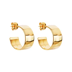 Najo Jewellery Najo - La Dolce Vita Hoop Earrings Gold Plated
