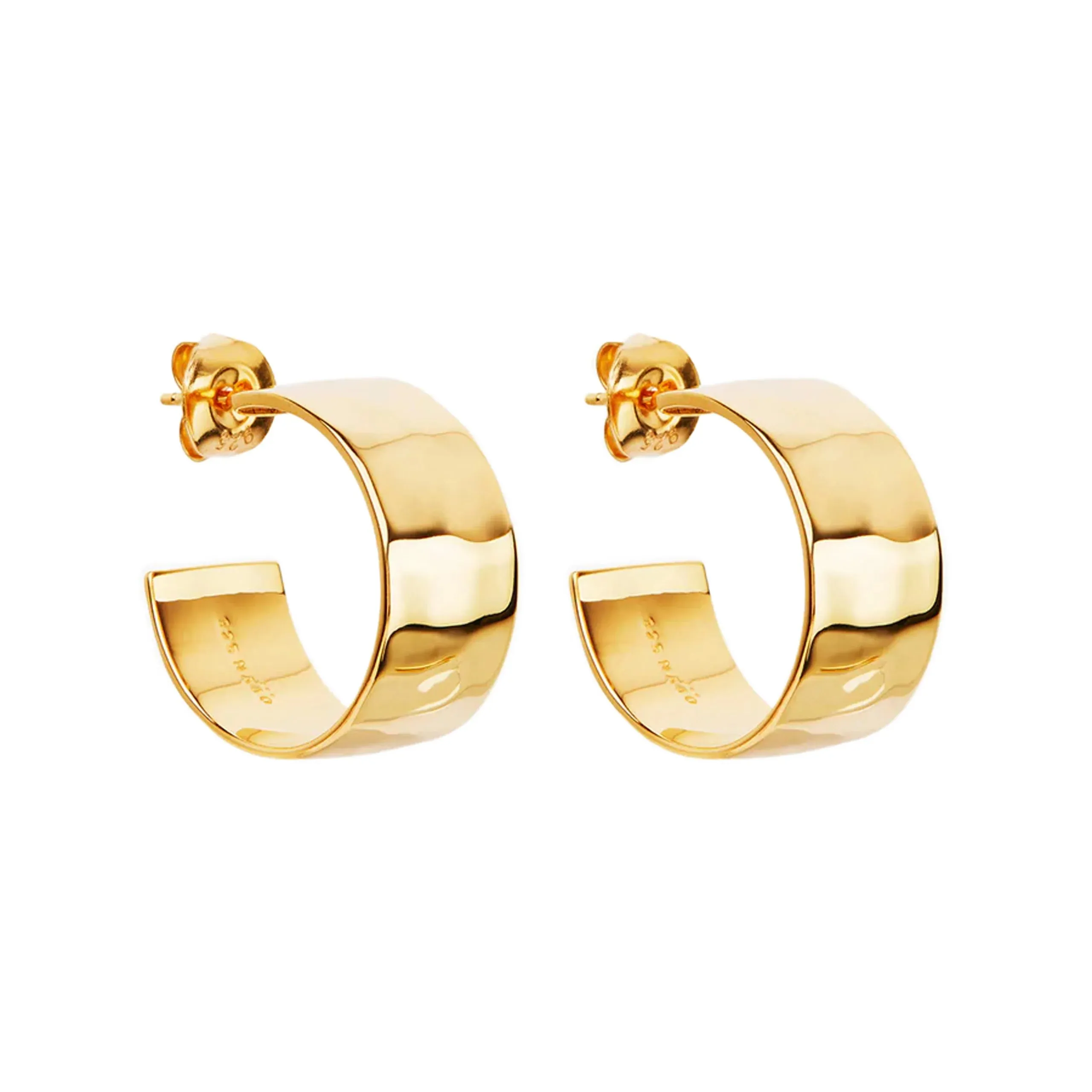 Najo Jewellery Najo - La Dolce Vita Hoop Earrings Gold Plated