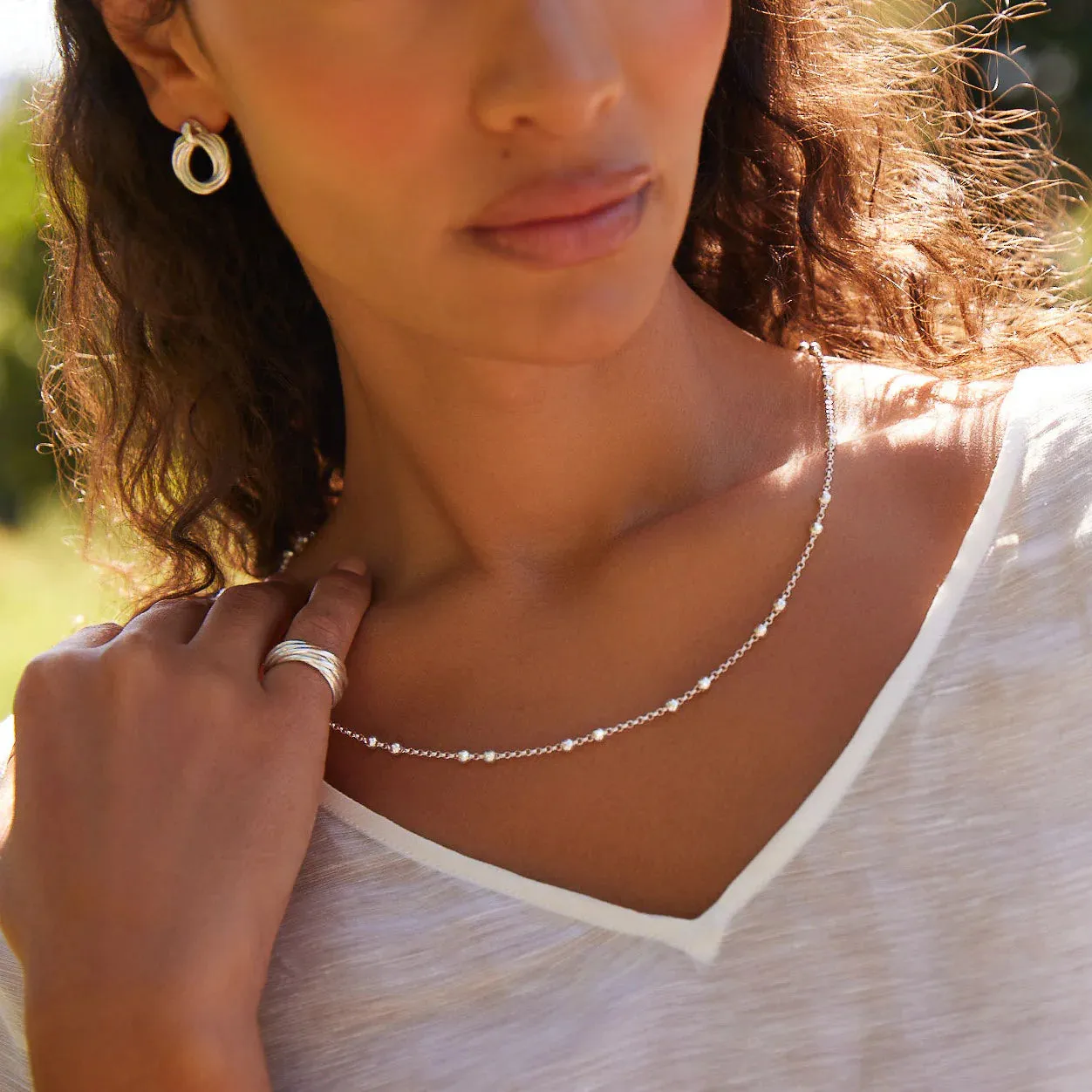 Najo Jewellery Najo - Mattina Silver Necklace (45cm)