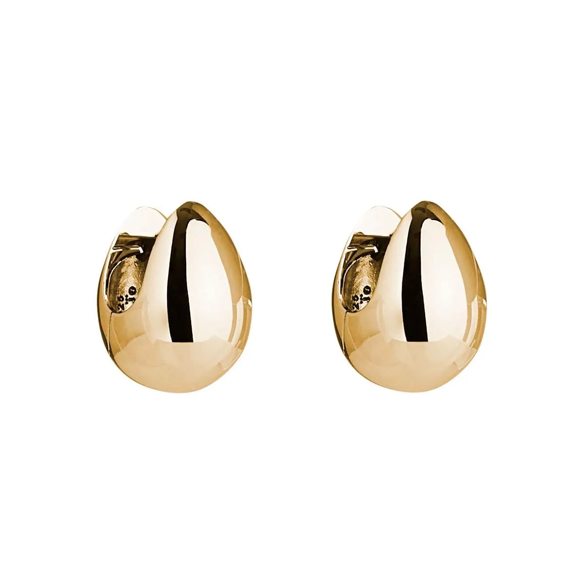 Najo Jewellery Najo - Mode Yellow Gold Huggie Earring