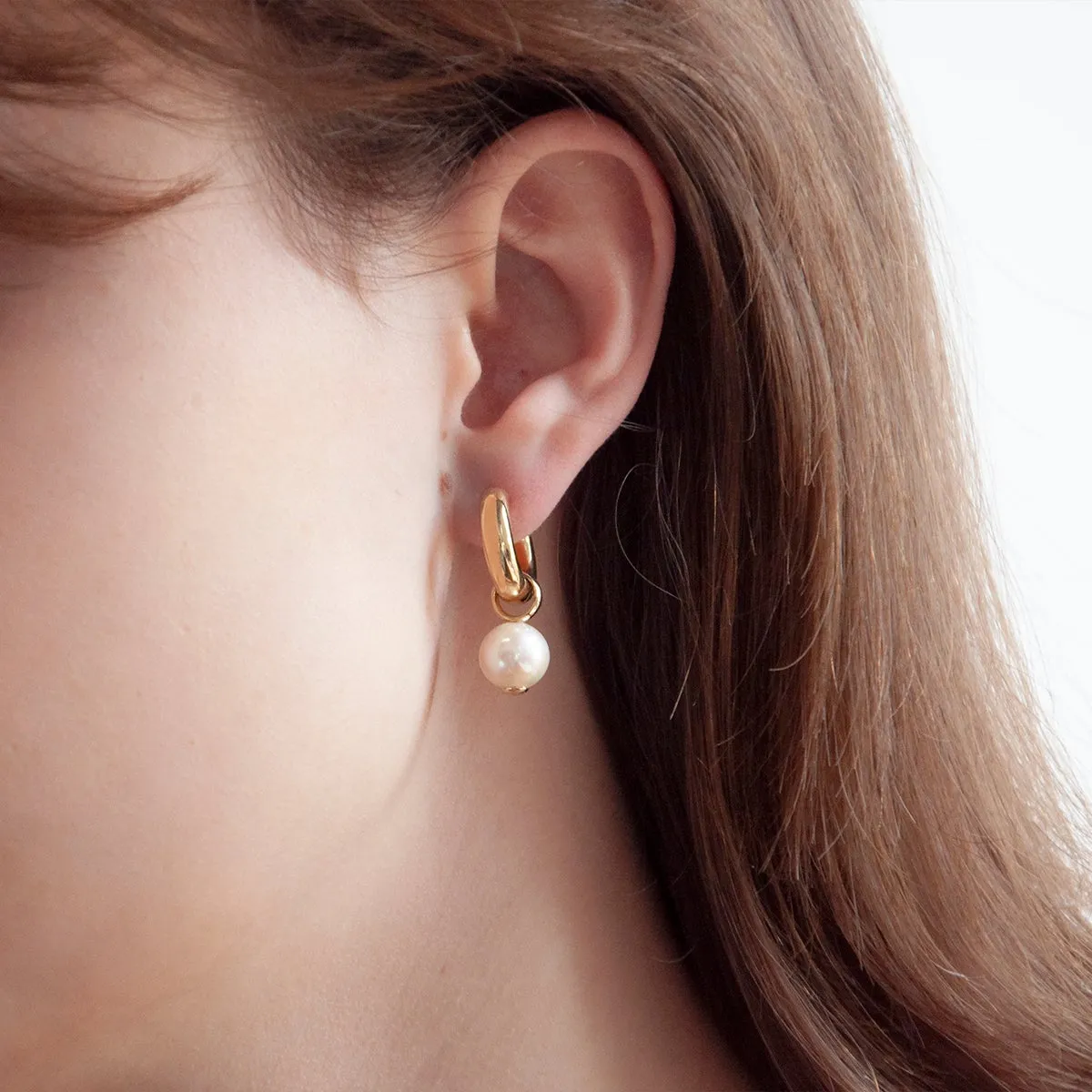 Najo Jewellery Najo - Ms Perla Yellow Gold Plated Earring