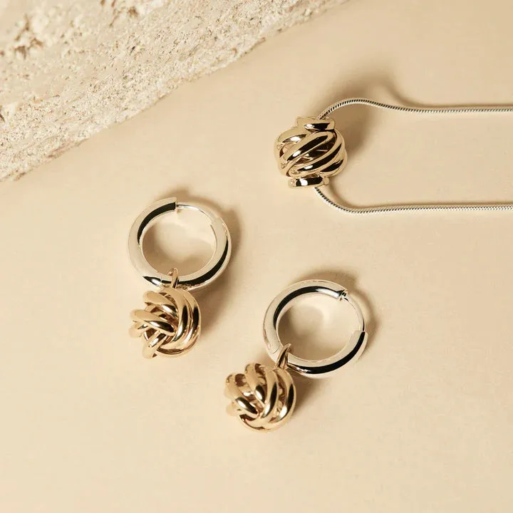 Najo Jewellery Najo - Nest Necklace Silver and Gold Plated