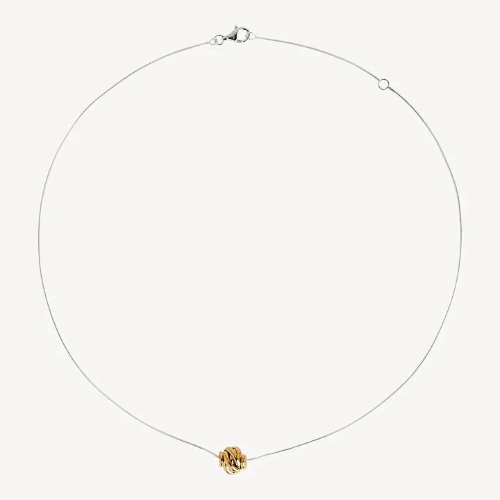 Najo Jewellery Najo - Nest Necklace Silver and Gold Plated