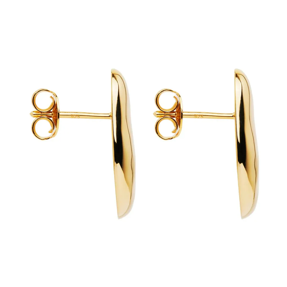 Najo Jewellery Najo - Pebblestone Stud Earrings Gold Plated