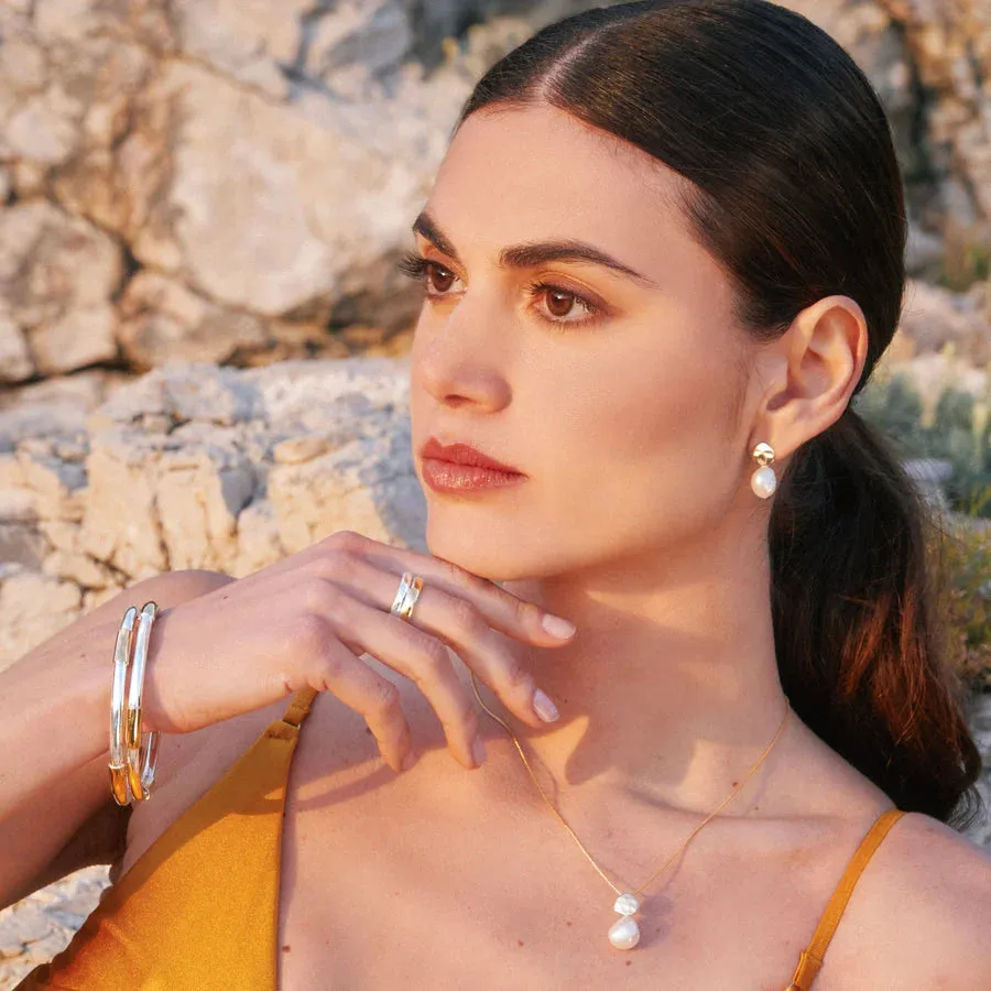 Najo Jewellery Najo - Renaissance Pear Necklace Gold Plated
