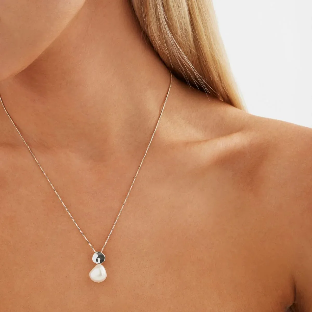 Najo Jewellery Najo - Renaissance Pear Necklace Silver